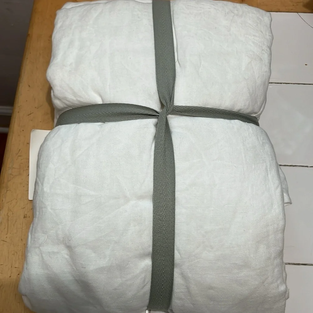 Anthropologie x Moderna Twin Linen Sheet Set NIB READ